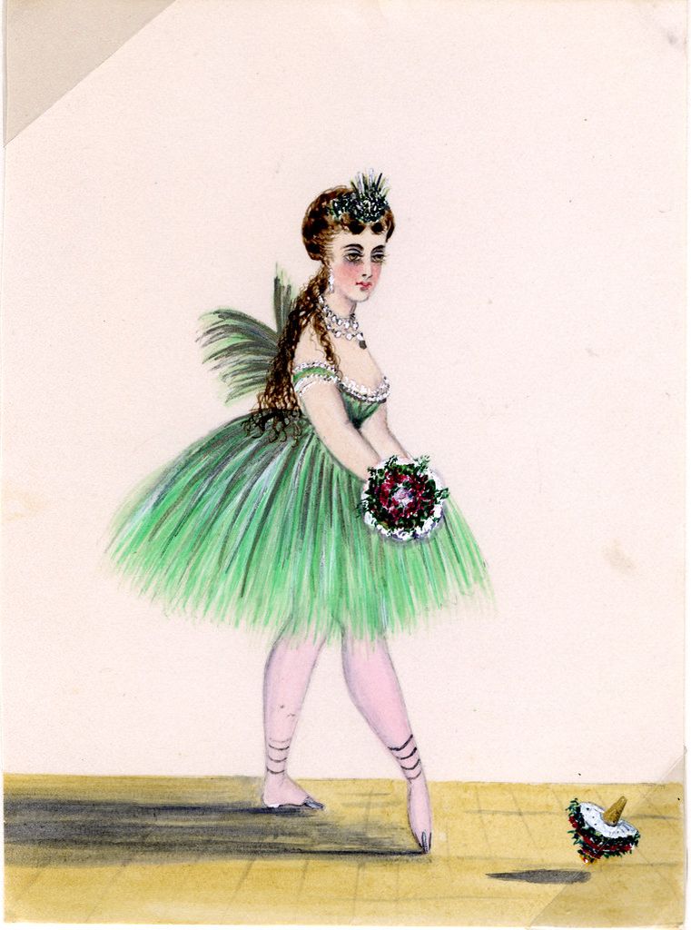 Watercolour of a woman in a tutu