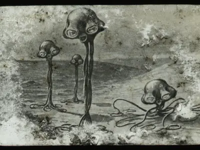 Drawing of creatures.